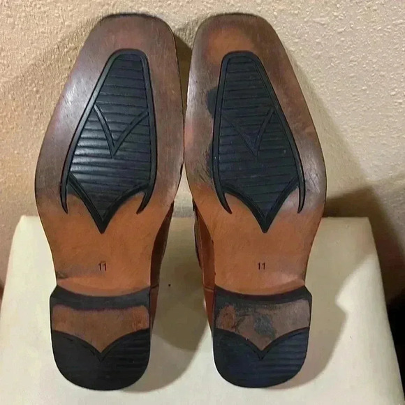 Stacy Adams tan square toe lace up oxfords - Picture 7 of 7